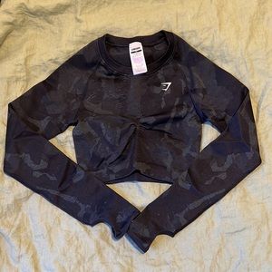 Gymshark crop top in black